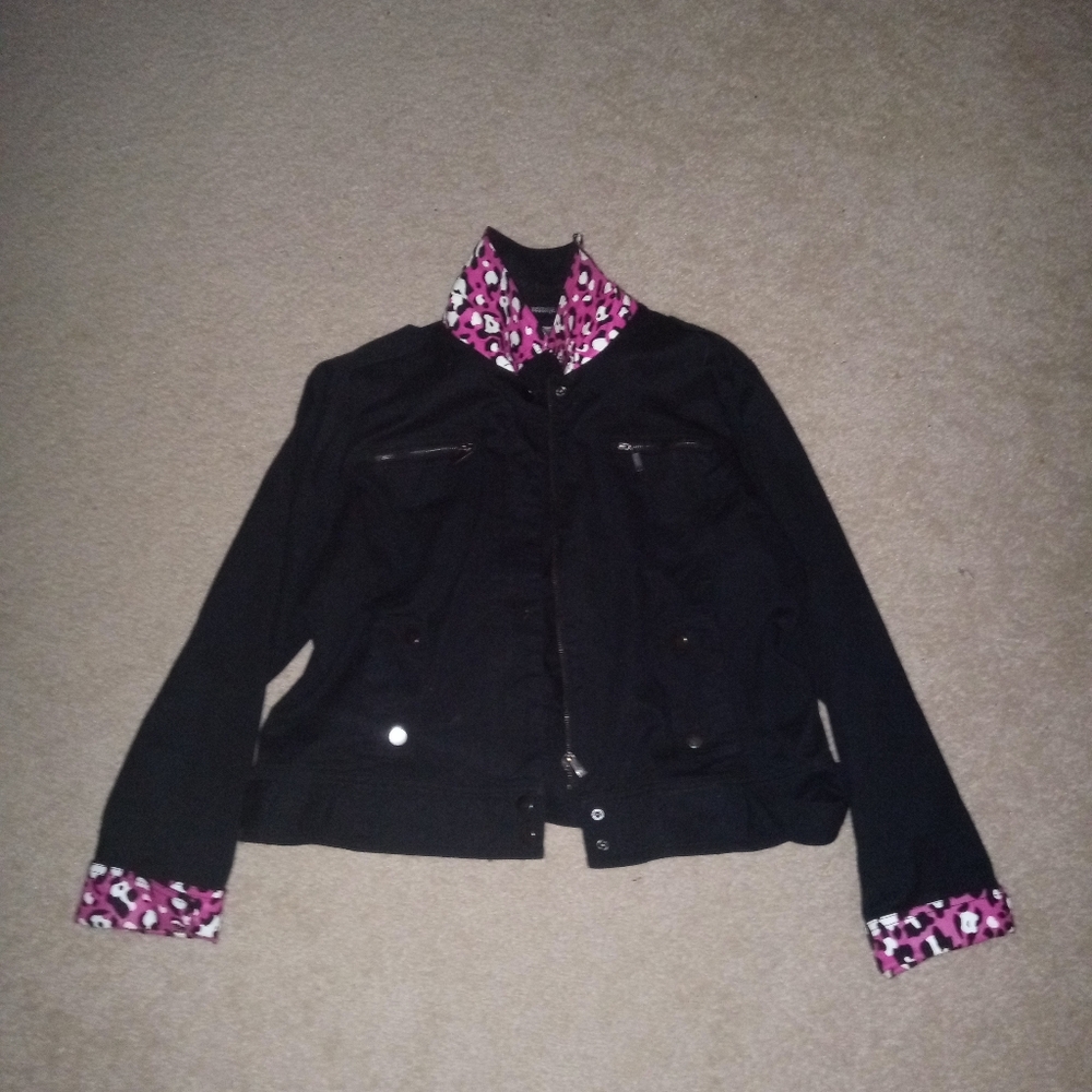 Vintage Printed collar jacket